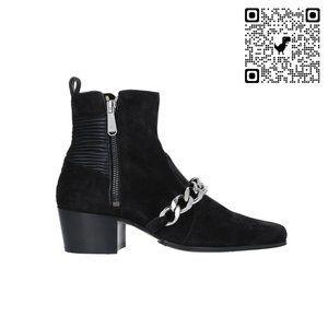BALMAIN Ella 50 Black Chain Ankle Boots